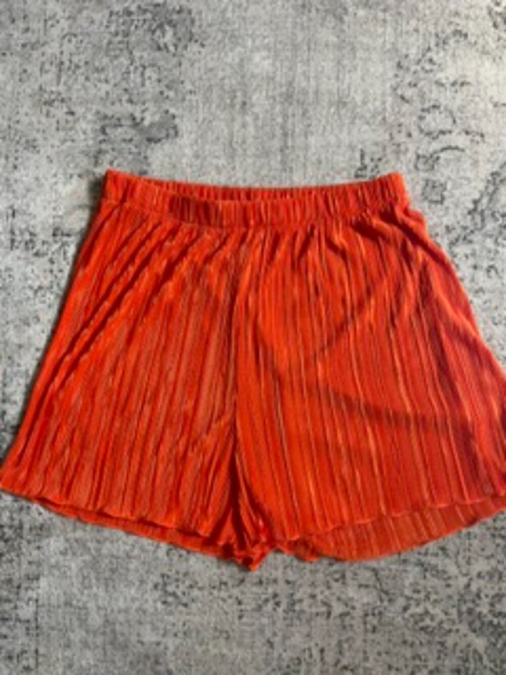 🧡3/15 boohoo Orange Elastic Waist Shorts 6